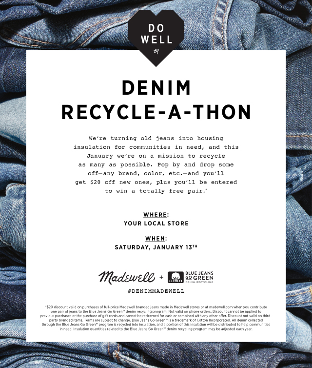 recycle jeans madewell